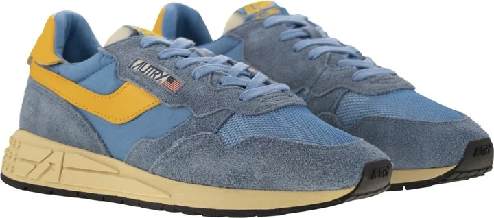 Reelwind - Suede And Technical Textile Trainer - Image 4