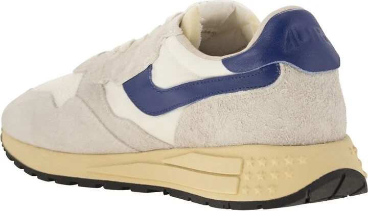Reelwind - Suede And Technical Textile Trainer - Image 3