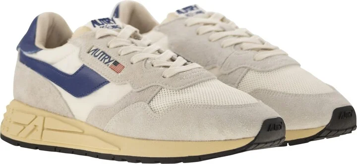 Reelwind - Suede And Technical Textile Trainer - Image 4