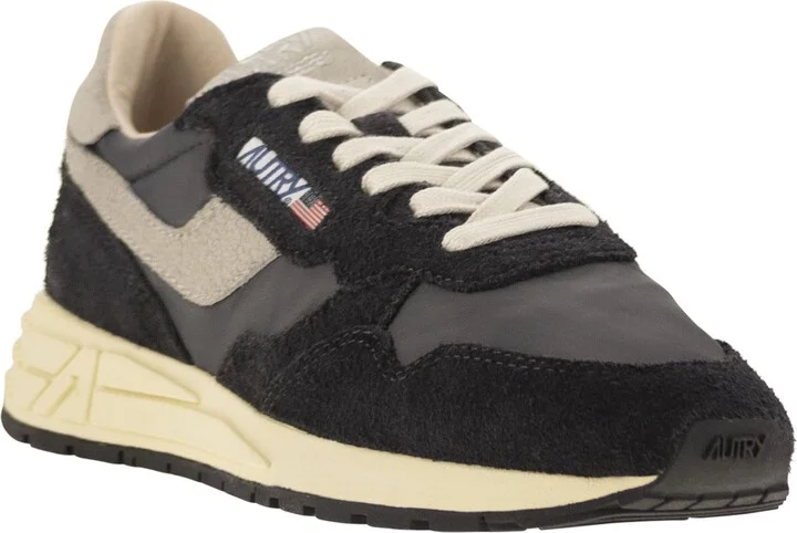 Reelwind - Suede And Technical Textile Trainer - Image 2