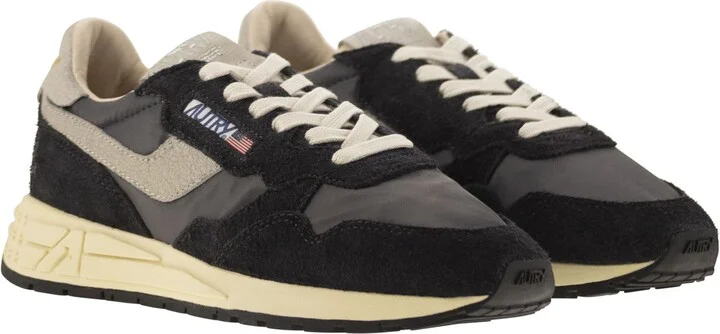 Reelwind - Suede And Technical Textile Trainer - Image 4