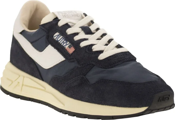 Reelwind - Suede And Technical Textile Trainer - Image 2