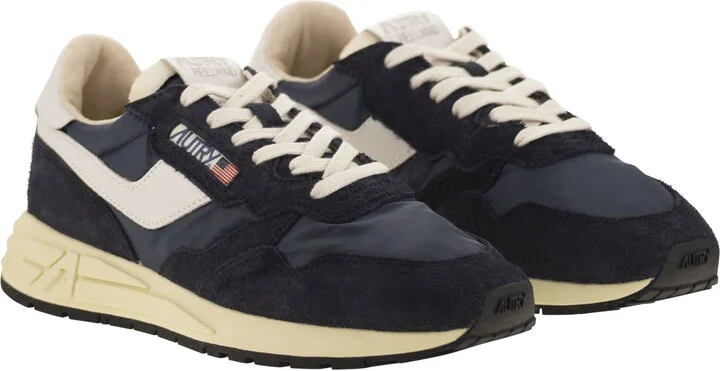 Reelwind - Suede And Technical Textile Trainer - Image 4