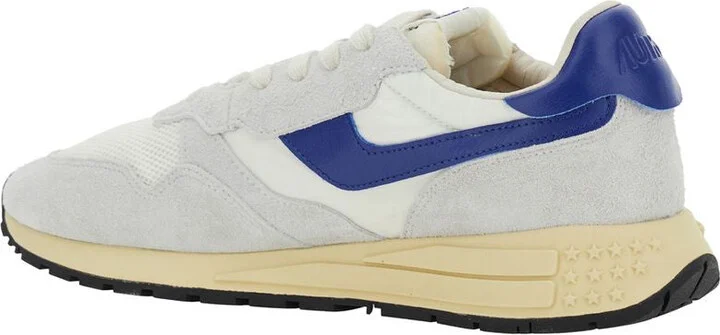 'Reelwind Super Vintage' Grey Sneakers With Logo Patch On The Tongue And Contrasting Heel In Fabric And Leather Man - Image 6