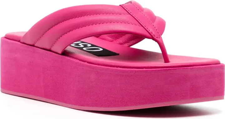 Reese platform leather flip-flops - Image 2
