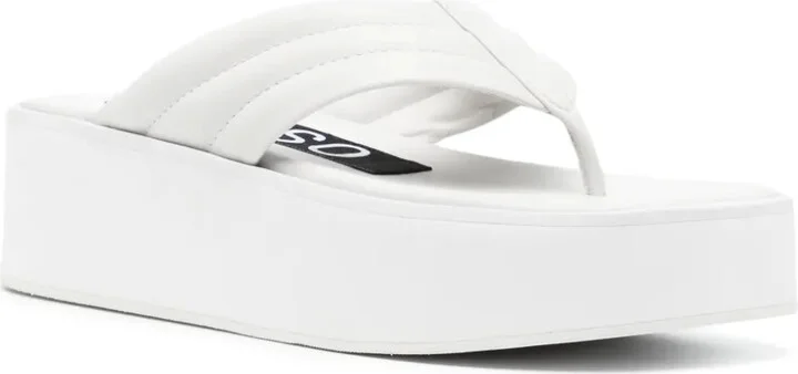 Reese platform leather flip-flops - Image 2