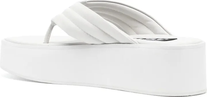 Reese platform leather flip-flops - Image 3