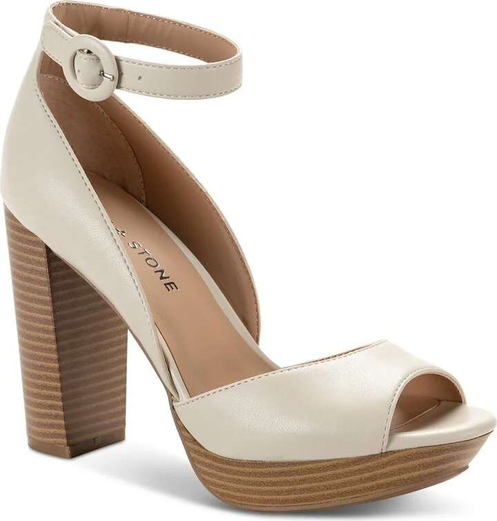 Reeta Womens Faux Leather Snake Print Platform Sandals
