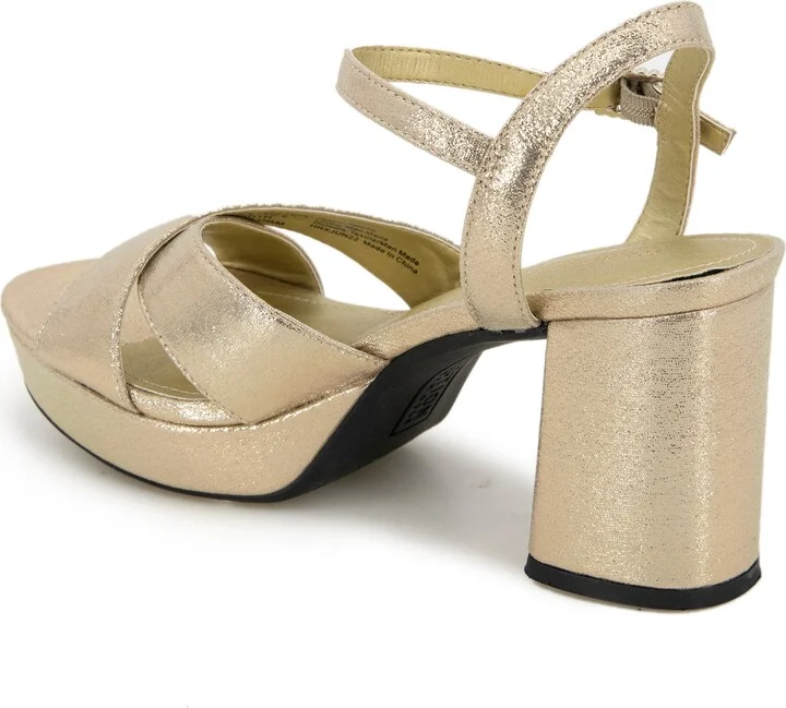 Reeva Metallic Platform Sandal - Image 2