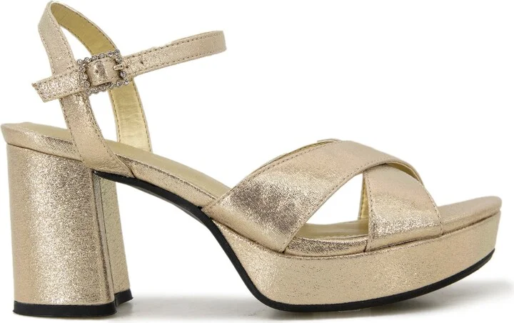 Reeva Metallic Platform Sandal - Image 5
