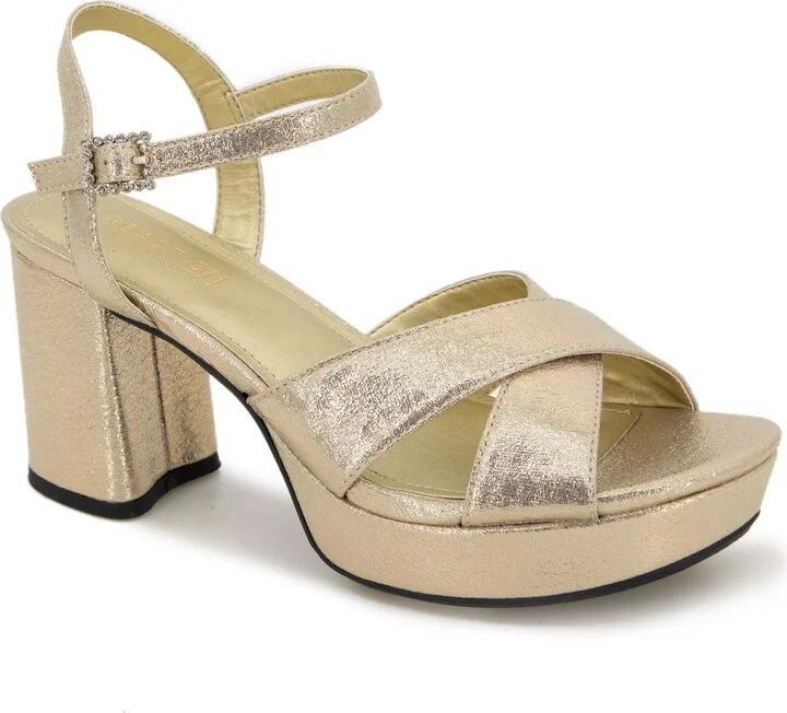 Reeva Metallic Platform Sandal