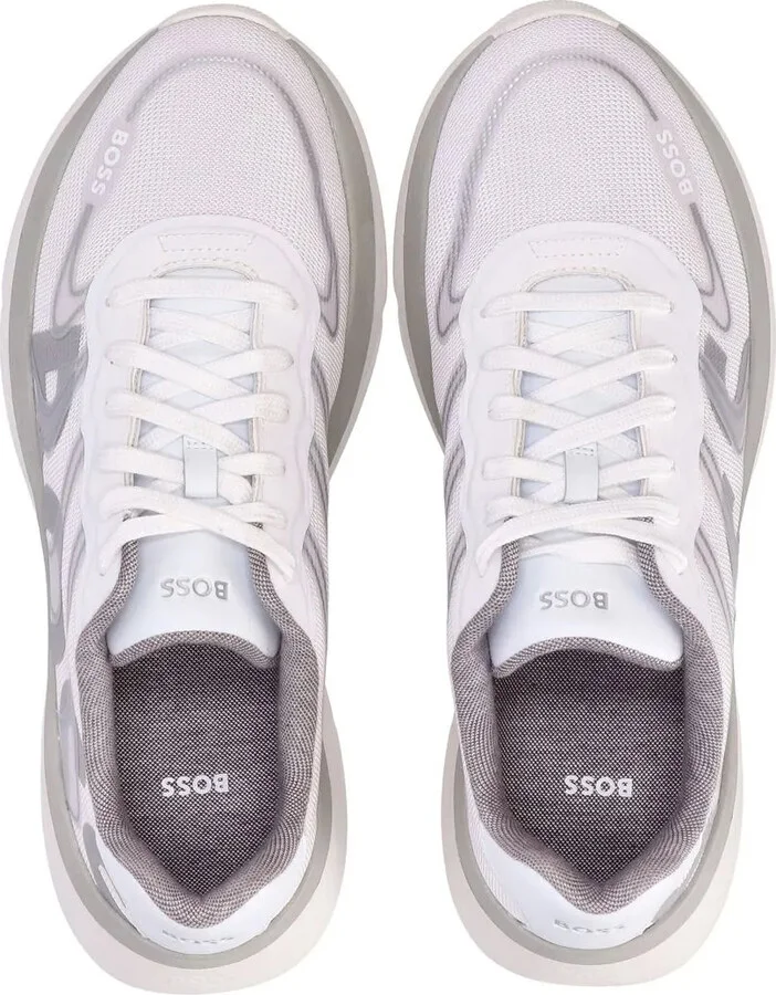 Reflective-Detail Mesh Low-Top Sneakers - Image 4