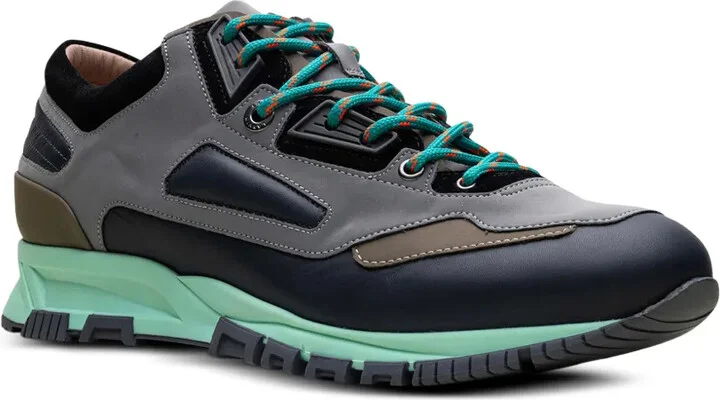 Reflective "Grey/Navy Blue" running sneakers - Image 2