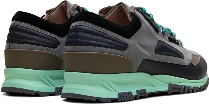 Reflective "Grey/Navy Blue" running sneakers - Image 3