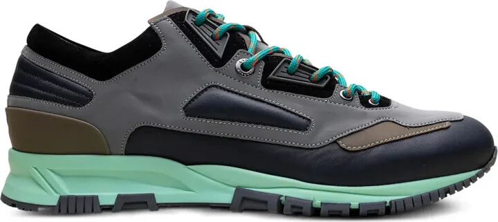 Reflective "Grey/Navy Blue" running sneakers