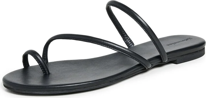 Reformation Ludo Toe Ring Strappy Flat Sandals