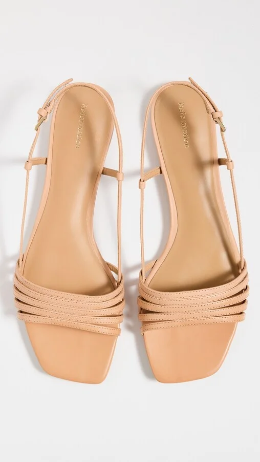 Reformation Millie Lattice Flat Sandals - Image 3