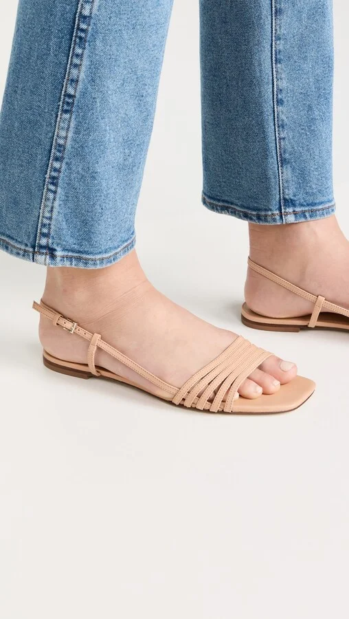 Reformation Millie Lattice Flat Sandals - Image 5