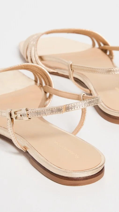 Reformation Millie Lattice Flat Sandals - Image 4