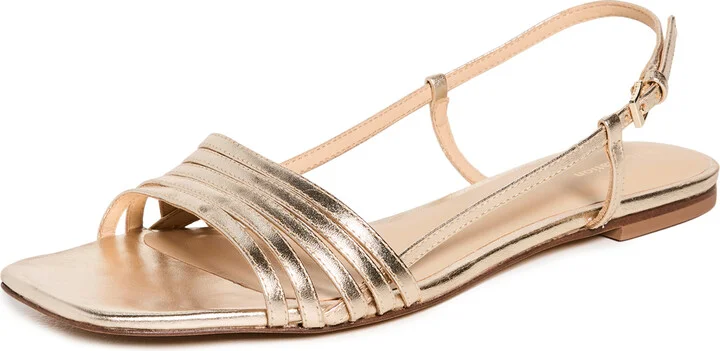Reformation Millie Lattice Flat Sandals