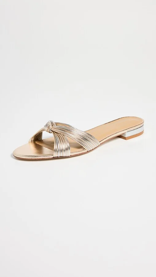 Reformation Peridot Mignon Knot Flat Sandals - Image 2