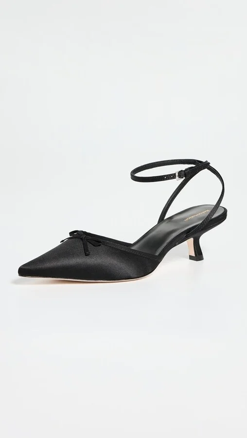 Reformation Wade Kitten Heel with Bow - Image 2