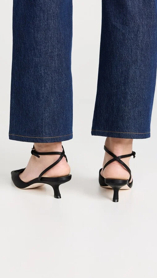 Reformation Wade Kitten Heel with Bow - Image 5