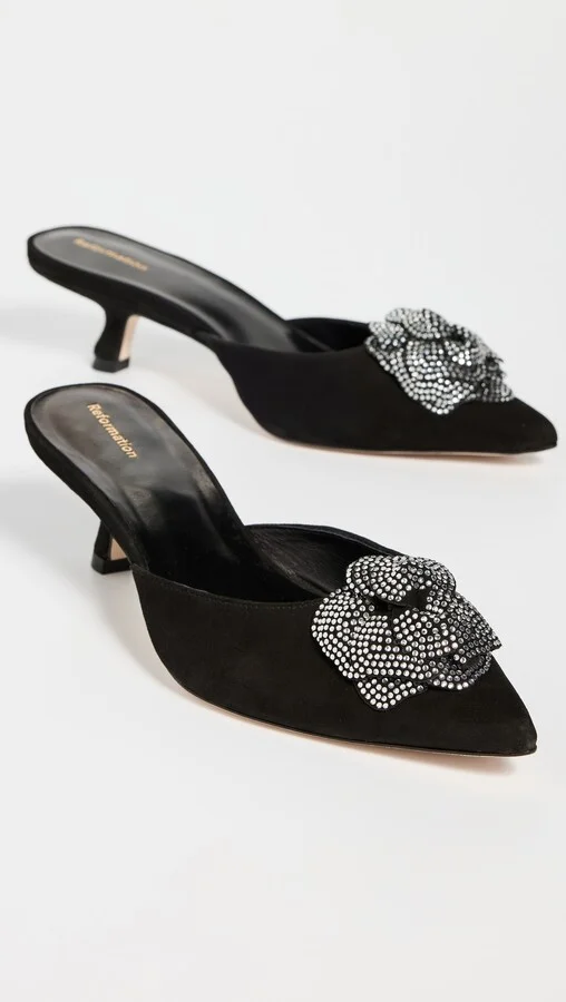 Reformation Wilda Kitten Mules - Image 2