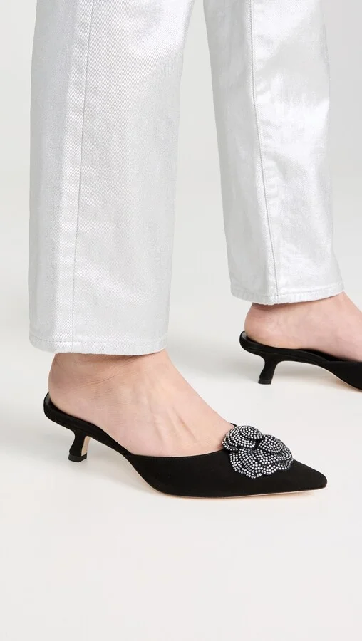 Reformation Wilda Kitten Mules - Image 5