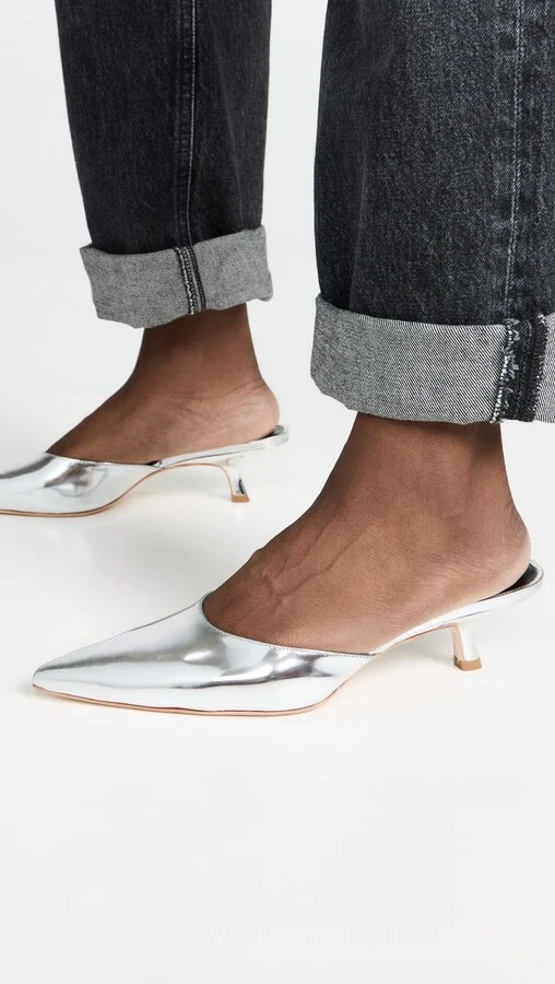 Reformation Wilda Kitten Mules - Image 4