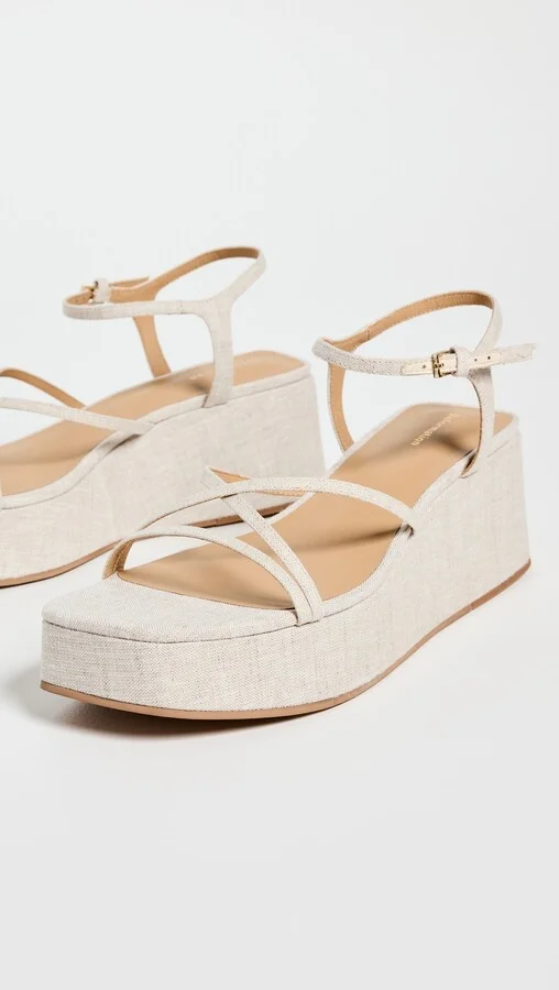 Reformation Zolanda Wedge Sandals - Image 2