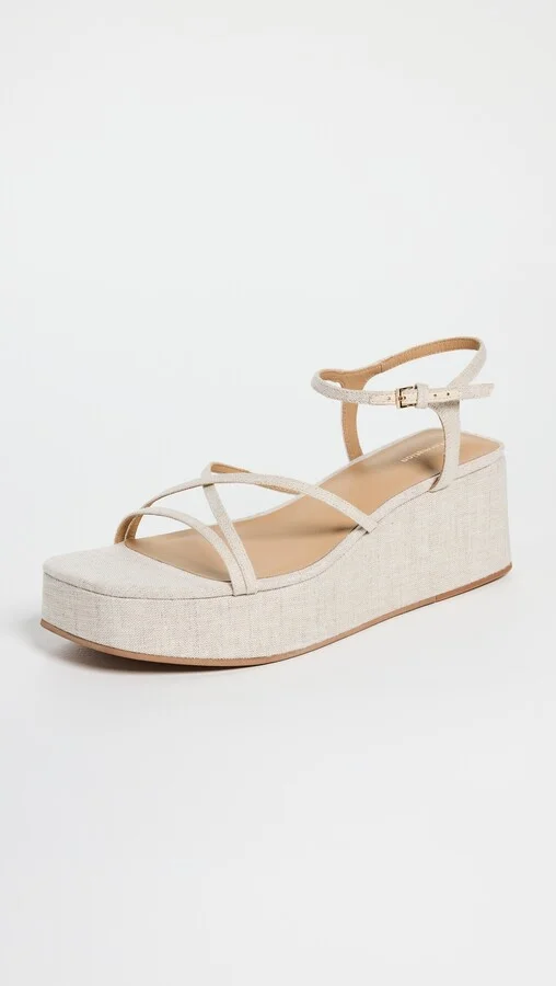 Reformation Zolanda Wedge Sandals - Image 4