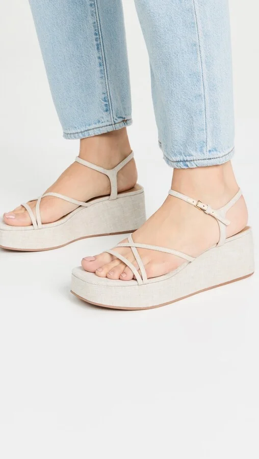 Reformation Zolanda Wedge Sandals - Image 5