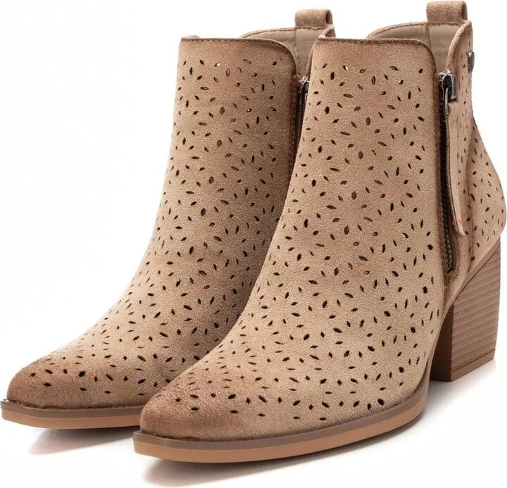Refresh Women's Fashion Italian Western Booties with Side Zipper By Xti - Image 5