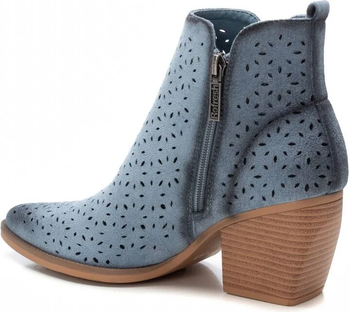Refresh Women's Fashion Italian Western Booties with Side Zipper By Xti - Image 7