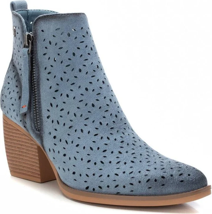 Refresh Women's Fashion Italian Western Booties with Side Zipper By Xti - Image 8