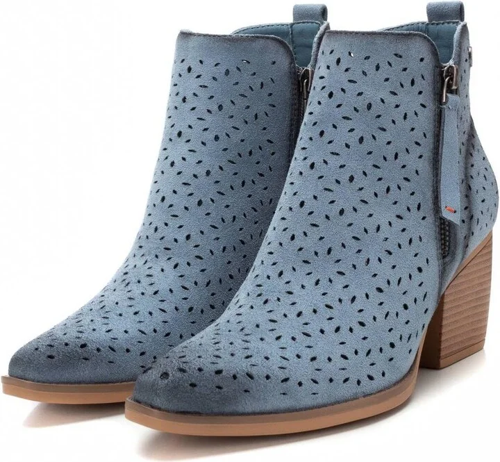 Refresh Women's Fashion Italian Western Booties with Side Zipper By Xti - Image 9