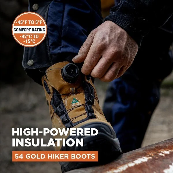 RefrigiWear 54 Gold Hiker Boot - Waterproof, Insulated, and Anti-Slip for Extreme Cold - Image 2