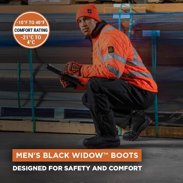 RefrigiWear Men’s Black Widow Boot - Waterproof, Anti-Slip, and Insulated for Extreme Cold - Image 2