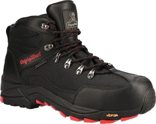 RefrigiWear Men’s Black Widow Boot - Waterproof, Anti-Slip, and Insulated for Extreme Cold