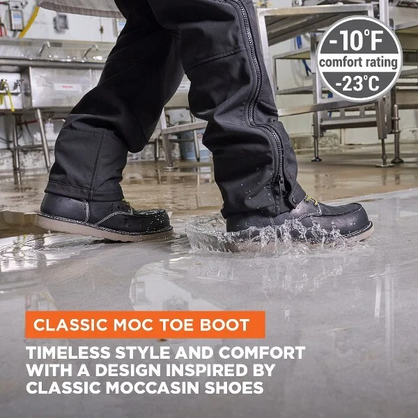 RefrigiWear Men’s Classic Moc Toe Hiker - Durable, Comfortable, and Stylish Outdoor Footwear - Image 2