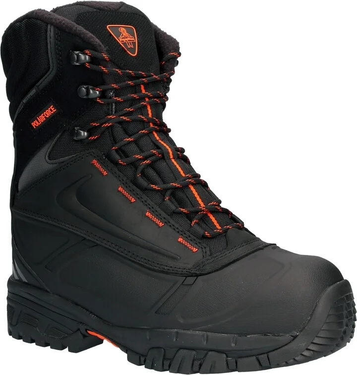 RefrigiWear Men's Polar Force Max Waterproof Insulated 8-Inch Leather Work Boots
