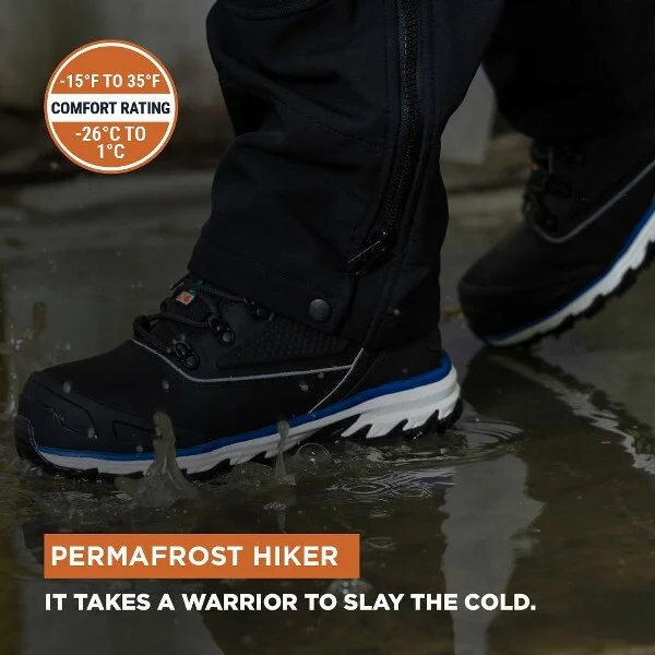 RefrigiWear Permafrost Hiker Boots - Waterproof Insulated Safety Toe Work Boots for Extreme Cold - Image 2