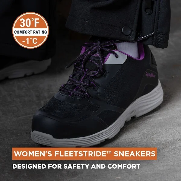 RefrigiWear Women's Fleetstride Insulated Sneaker - Lightweight, Slip-Resistant, Waterproof, Comfortable Cold Weather Work Shoes - Image 2