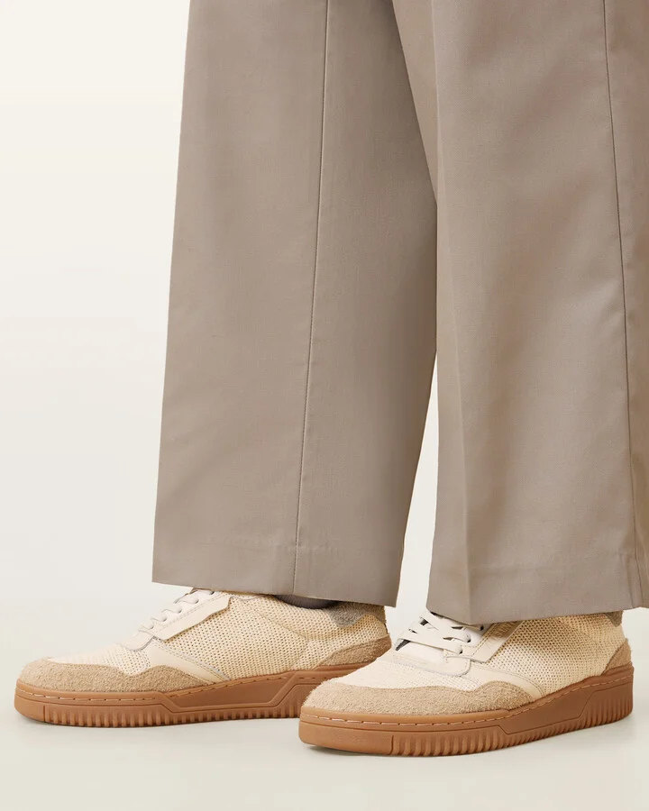 Regan Mesh And Suede Low Top Sneakers - Image 2