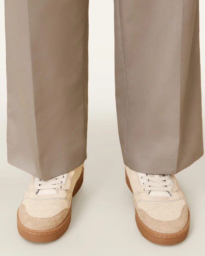 Regan Mesh And Suede Low Top Sneakers - Image 4
