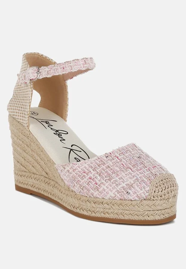 Regatta Tweed Round Toe Woven Wedges - Image 2