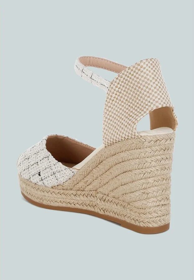 Regatta Tweed Round Toe Woven Wedges - Image 5