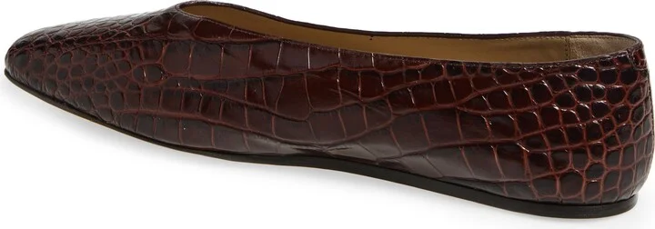 Regency Croc Embossed Flat - Image 2