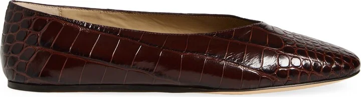 Regency Croc Embossed Flat - Image 3
